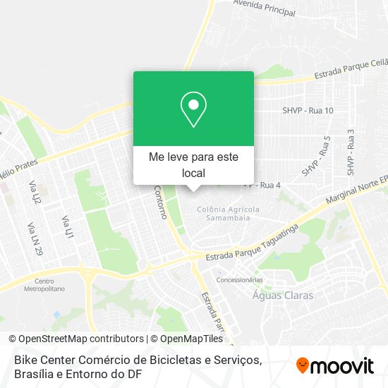 Bike Center Comércio de Bicicletas e Serviços mapa