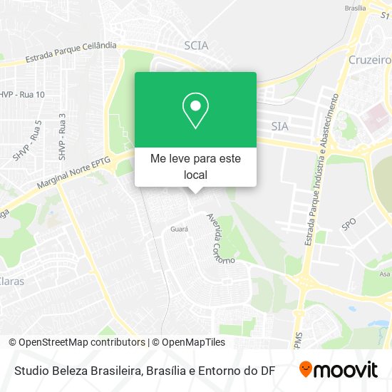 Studio Beleza Brasileira mapa