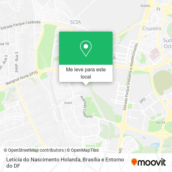 Leticia do Nascimento Holanda mapa