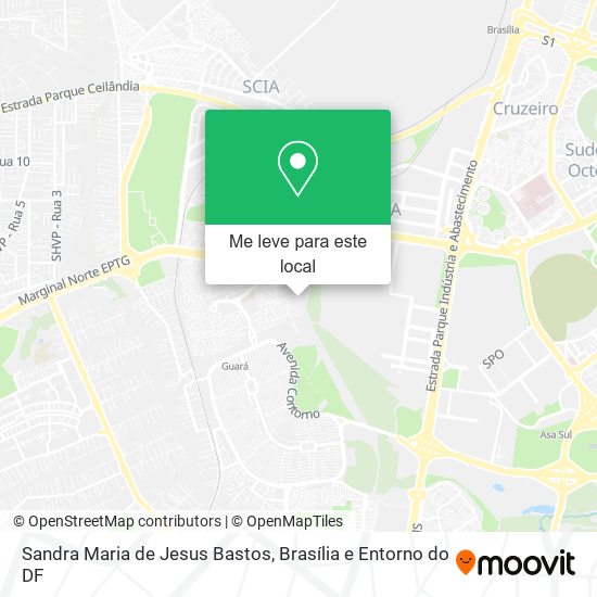 Sandra Maria de Jesus Bastos mapa