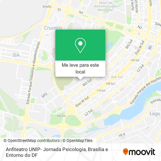 Anfiteatro UNIP- Jornada Psicologia mapa