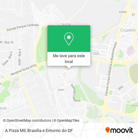 A Pizza Mil mapa