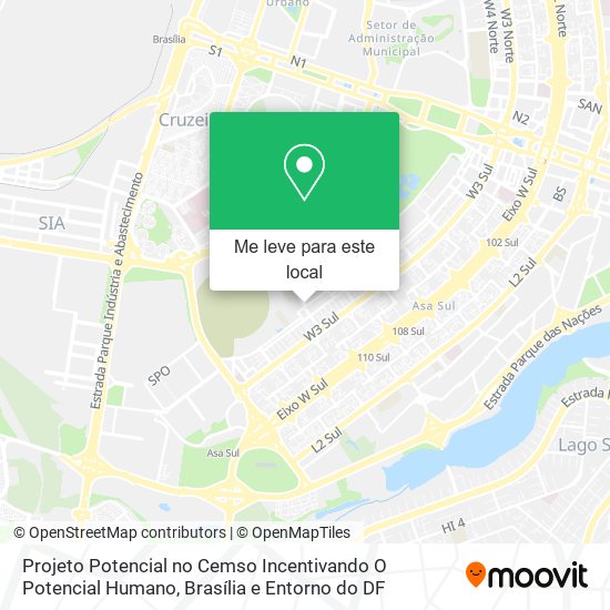 Projeto Potencial no Cemso Incentivando O Potencial Humano mapa
