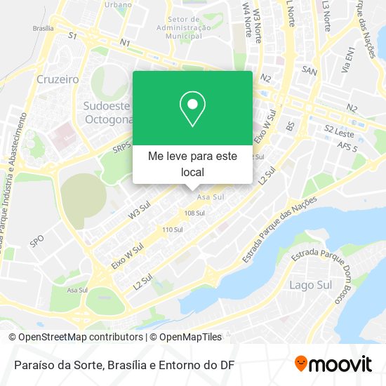 Paraíso da Sorte mapa