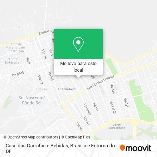 Casa das Garrafas e Bebidas mapa