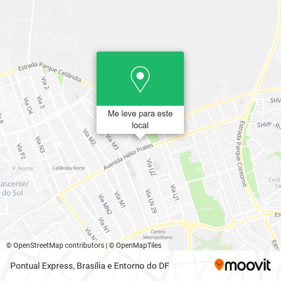 Pontual Express mapa