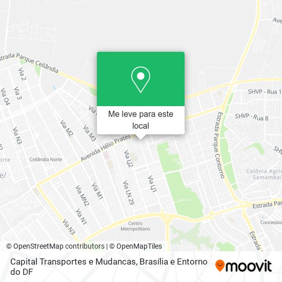 Capital Transportes e Mudancas mapa