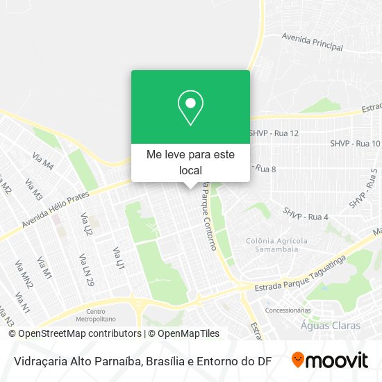 Vidraçaria Alto Parnaíba mapa