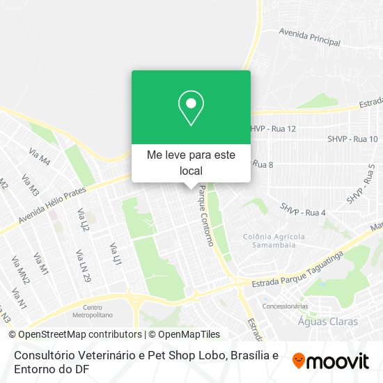 Consultório Veterinário e Pet Shop Lobo mapa