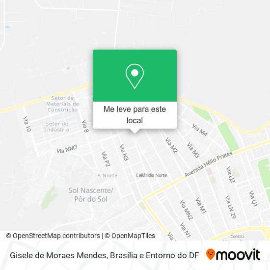 Gisele de Moraes Mendes mapa