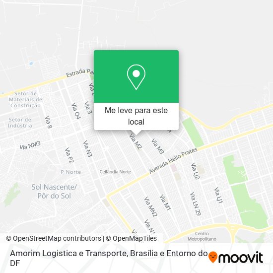 Amorim Logistica e Transporte mapa