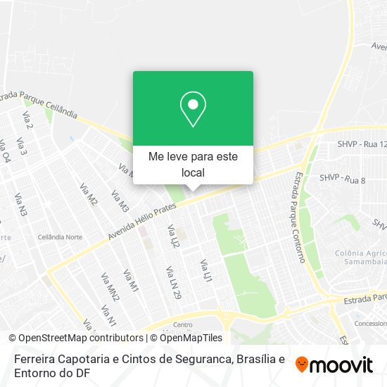 Ferreira Capotaria e Cintos de Seguranca mapa