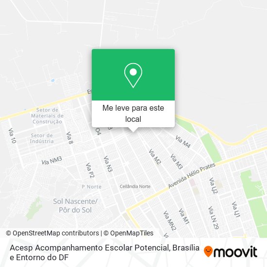 Acesp Acompanhamento Escolar Potencial mapa