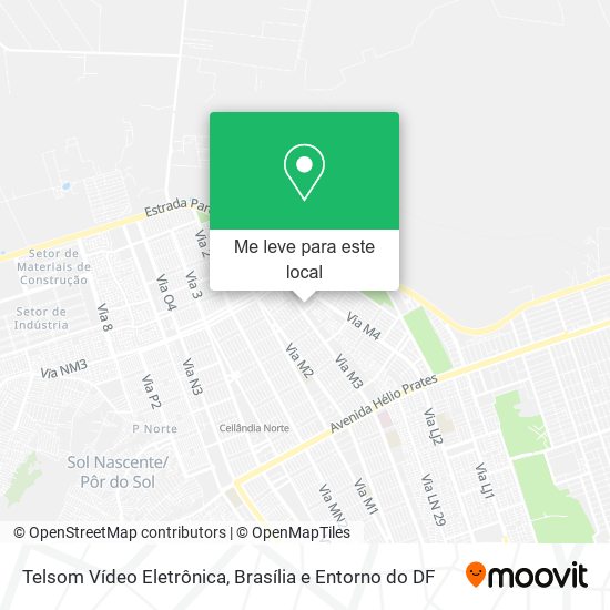 Telsom Vídeo Eletrônica mapa