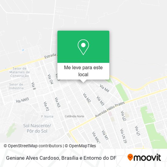 Geniane Alves Cardoso mapa