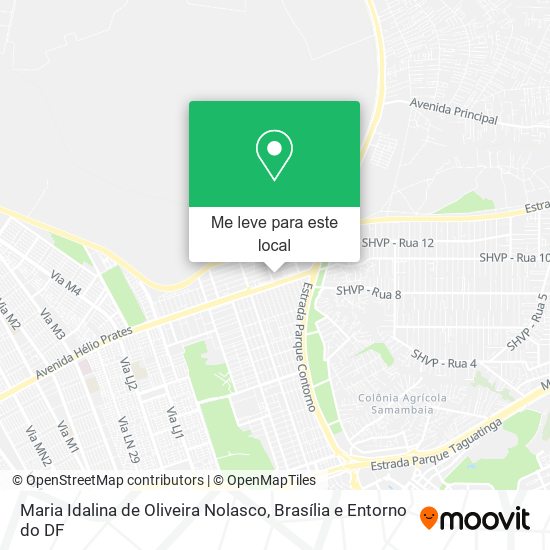 Maria Idalina de Oliveira Nolasco mapa