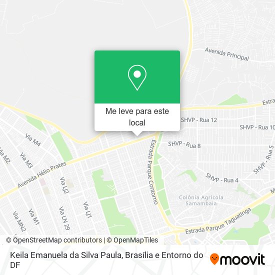 Keila Emanuela da Silva Paula mapa