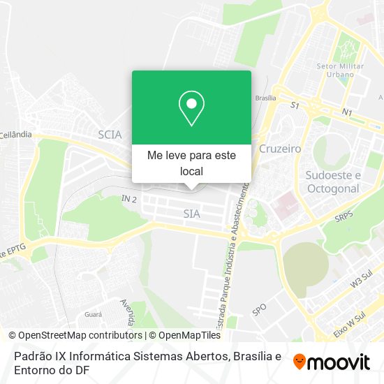 Padrão IX Informática Sistemas Abertos mapa