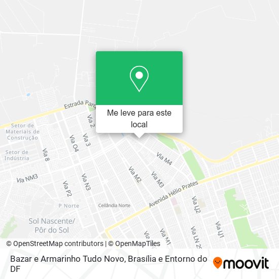 Bazar e Armarinho Tudo Novo mapa