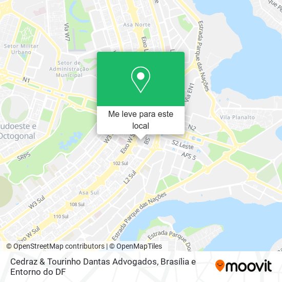 Cedraz & Tourinho Dantas Advogados mapa