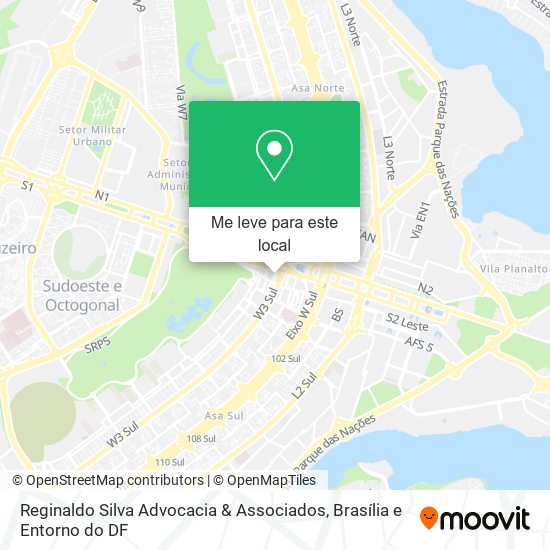Reginaldo Silva Advocacia & Associados mapa