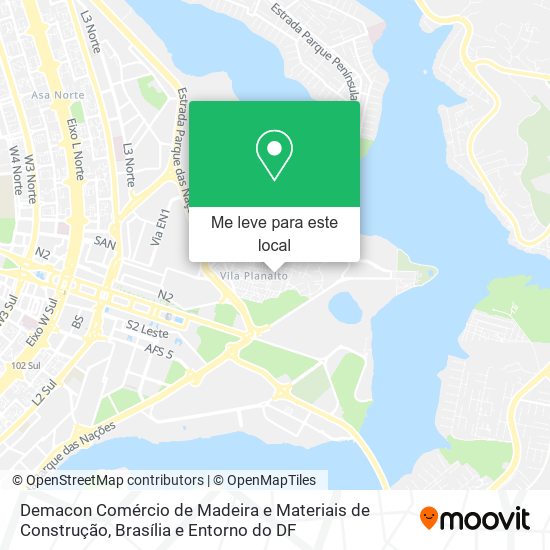 Demacon Comércio de Madeira e Materiais de Construção mapa