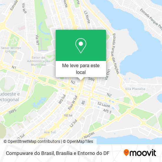 Compuware do Brasil mapa