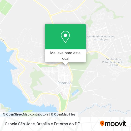 Capela São José mapa