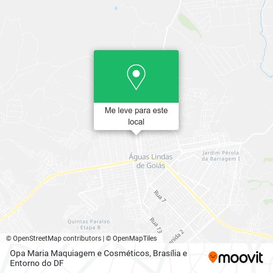 Opa Maria Maquiagem e Cosméticos mapa