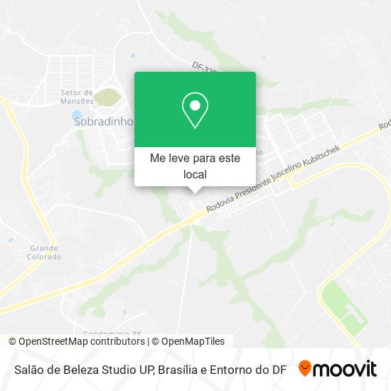 Salão de Beleza Studio UP mapa