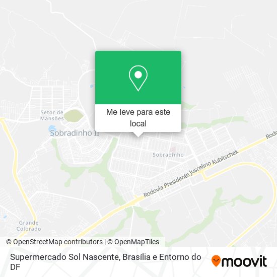 Supermercado Sol Nascente mapa