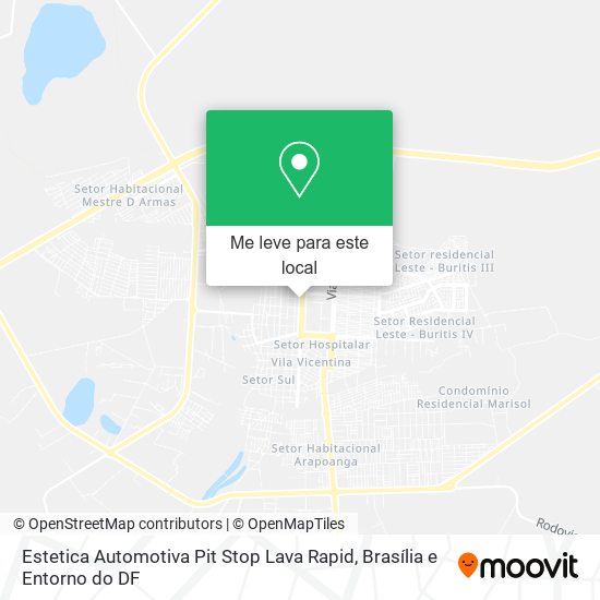 Estetica Automotiva Pit Stop Lava Rapid mapa