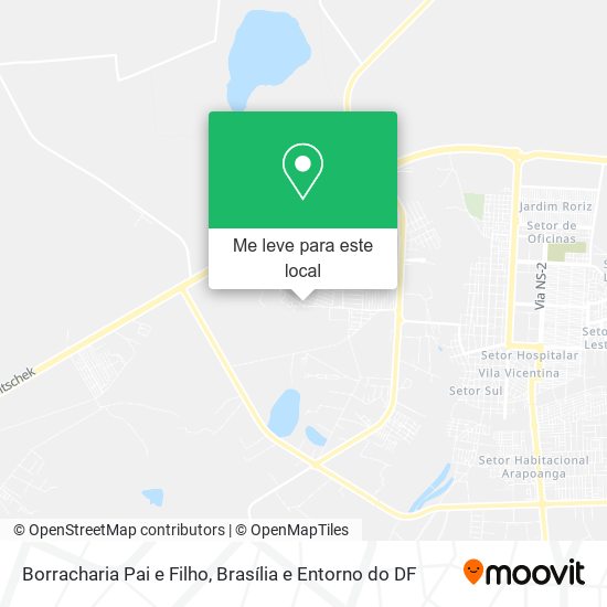Borracharia Pai e Filho mapa