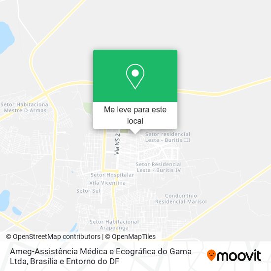 Ameg-Assistência Médica e Ecográfica do Gama Ltda mapa