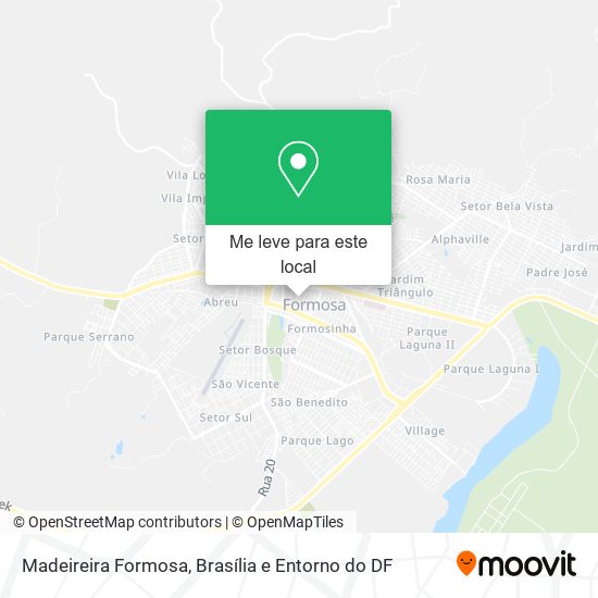 Madeireira Formosa mapa