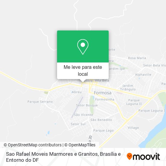 Sao Rafael Moveis Marmores e Granitos mapa