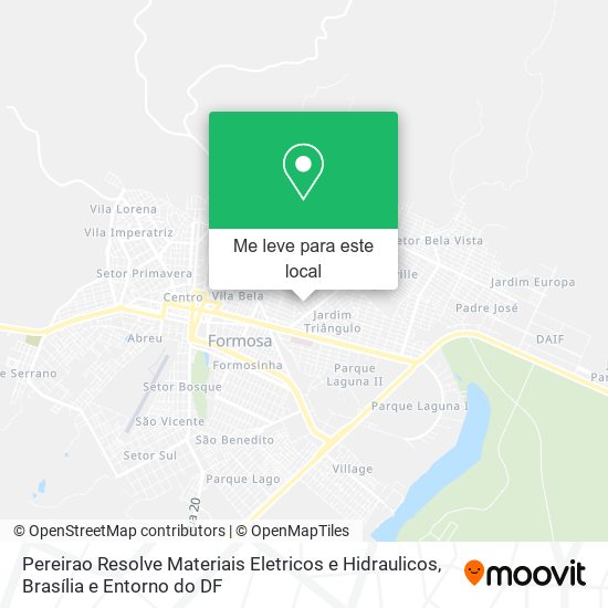 Pereirao Resolve Materiais Eletricos e Hidraulicos mapa