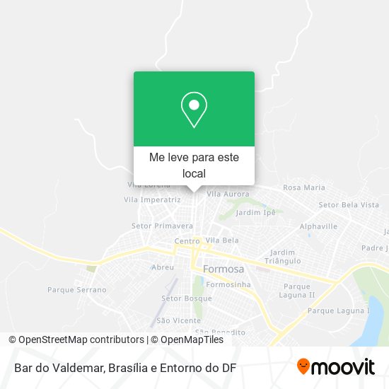 Bar do Valdemar mapa