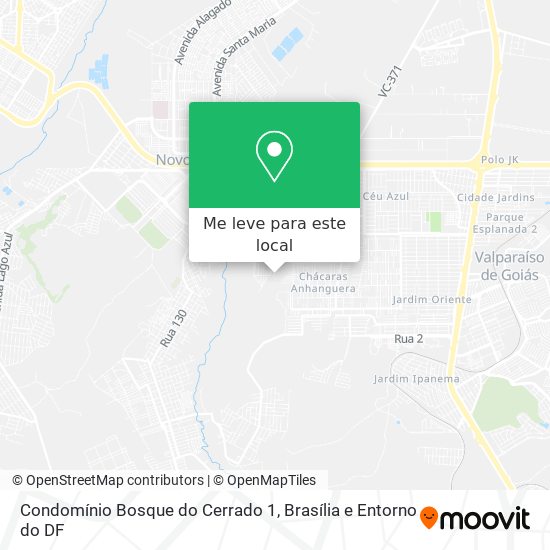 Condomínio Bosque do Cerrado 1 mapa