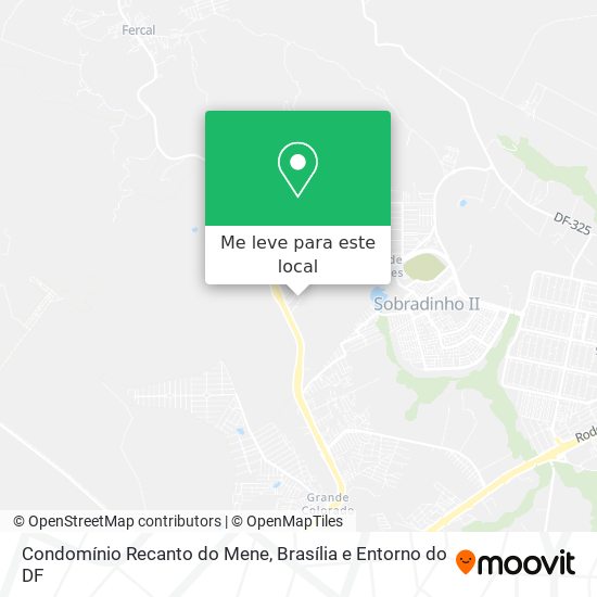 Condomínio Recanto do Mene mapa