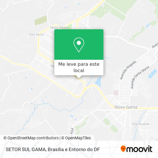 SETOR SUL GAMA mapa
