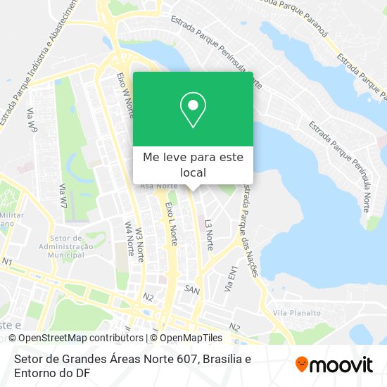 Setor de Grandes Áreas Norte 607 mapa