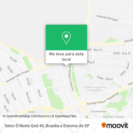 Setor D Norte Qnd 40 mapa