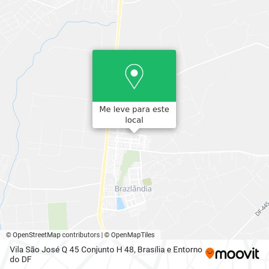Vila São José Q 45 Conjunto H 48 mapa
