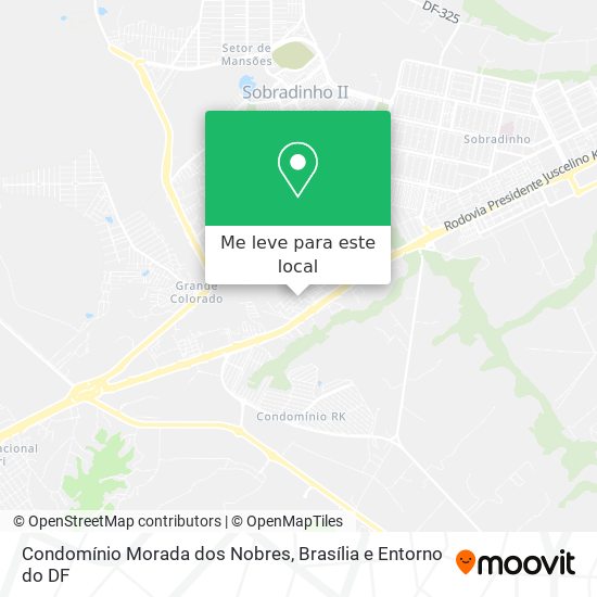 Condomínio Morada dos Nobres mapa