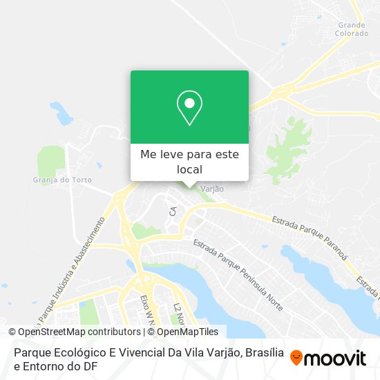 Parque Ecológico E Vivencial Da Vila Varjão mapa