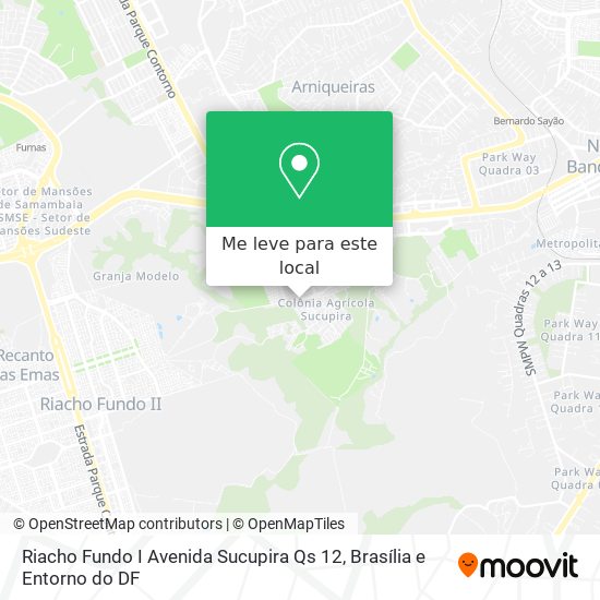 Riacho Fundo I Avenida Sucupira Qs 12 mapa