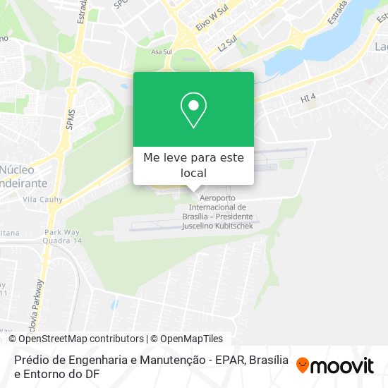 Prédio de Engenharia e Manutenção - EPAR mapa