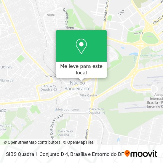 SIBS Quadra 1 Conjunto D 4 mapa