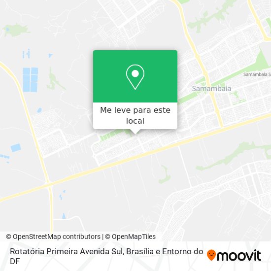 Rotatória Primeira Avenida Sul mapa